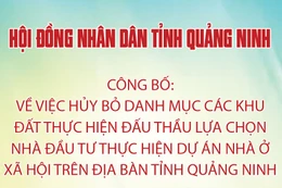 HĐND tỉnh Quảng Ninh thông báo