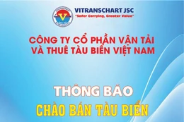 Thông báo chào bán tàu biển