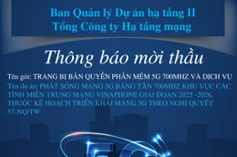 Ban Quản lý Dự án hạ tầng II - Tổng Công ty Hạ tầng mạng thông báo mời thầu