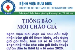 Bệnh viện Bưu điện thông báo mời chào giá