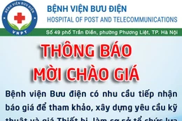Bệnh viện Bưu điện thông báo mời chào giá