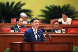 Bộ trưởng Bộ Xây dựng Trần Hồng Minh tham luận về vấn đề “Đột phá mạnh mẽ phát triển kết cấu hạ tầng trong kỷ nguyên mới”