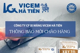 Công ty CP Xi măng Vicem Hà Tiên thông báo mời chào hàng