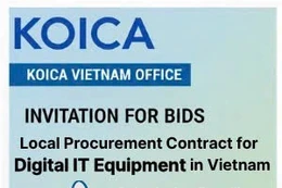 Văn phòng KOICA thông báo mời đấu thầu gói mua sắm hàng hoá