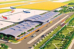 Dự án Cảng hàng không Phan Thiết có tổng vốn đầu tư dự kiến khoảng 3.797 tỷ đồng. Ảnh phối cảnh: Phúc An