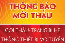 Ban Quản lý Dự án hạ tầng II - Tổng Công ty Hạ tầng mạng thông báo mời thầu