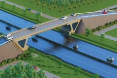 Hai gói thầu thi công cầu vượt ngang thuộc Dự án thành phần 3 cao tốc Gia Nghĩa - Chơn Thành với tổng giá trị hơn 327 tỷ đồng vừa được mời thầu. Phối cảnh: Trọng Nghĩa