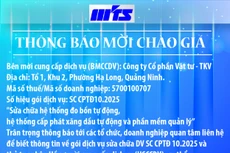 Công ty Cổ phần Vật tư - TKV thông báo mời chào giá DV SC CPTĐ10.2025 