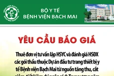 Bệnh viện Bạch Mai thông báo yêu cầu báo giá