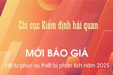 Chi cục Kiểm định hải quan thông báo mời báo giá