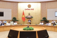 Thủ tướng Phạm Minh Chính chủ trì Phiên họp Chính phủ nhằm đánh giá tình hình vận hành mô hình chính quyền địa phương 2 cấp. Ảnh: Quý Bắc