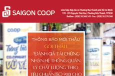 Liên hiệp Hợp tác xã thương mại thành phố Hồ Chí Minh thông báo mời thầu