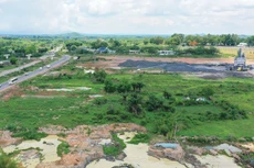 2 gói thầu xây lắp khu tái định cư thuộc Dự án Tuyến đường bộ ven biển tỉnh Phú Yên, đoạn kết nối huyện Tuy An - TP. Tuy Hòa (giai đoạn 1) đã chọn được nhà thầu. Ảnh: Thu Huyền