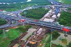 Dự án thành phần 1 Xây dựng đường Vành đai 3 đoạn qua TP.HCM đang được tăng tốc thi công. Ảnh: Song Lê