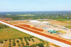 Tổng giá trị thực hiện Dự án thành phần 3 Xây dựng đường bộ cao tốc Khánh Hòa - Buôn Ma Thuột giai đoạn 1 hiện đạt 61,14% giá trị hợp đồng. Ảnh: Hà Minh