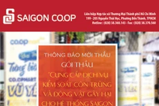 Liên hiệp Hợp tác xã Thương mại Thành phố Hồ Chí Minh thông báo mời thầu