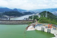 Dự án Nhà máy Thủy điện Hòa Bình mở rộng phát điện Tổ máy số 1 ngày 19/8/2025. Ảnh: Anh Thơ