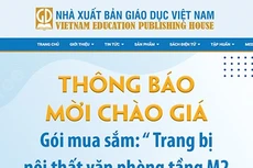 Nhà xuất bản Giáo dục Việt Nam thông báo mời chào giá