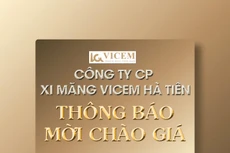Công ty CP Xi măng VICEM Hà Tiên thông báo mời chào giá