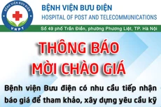 Bệnh viện Bưu điện thông báo mời chào giá