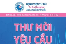 Bệnh viện Từ Dũ thông báo thư mời yêu cầu báo giá