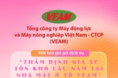 Mời báo giá gói dịch vụ “Thẩm định giá xe tồn kho lâu năm tại Nhà máy ô tô VEAM”