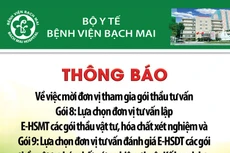 Bệnh viện Bạch Mai thông báo