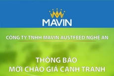 Công ty TNHH Mavin Austfeed Nghệ An thông báo mời chào giá cạnh tranh