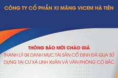 Công ty cổ phần Xi măng VICEM Hà Tiên thông báo mời chào giá