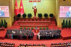 Toàn cảnh phiên bế mạc Đại hội đại biểu toàn quốc lần thứ XIV của Đảng. Ảnh: Quý Bắc