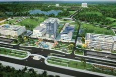 Dự án Xây dựng Trường Đại học Dược Hà Nội ngang tầm khu vực có quy mô hơn 20 ha, với tổng mức đầu tư 1.357,29 tỷ đồng. Ảnh: Thảo Quyên