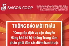 Liên hiệp Hợp tác xã Thương mại TP. Hồ Chí Minh thông báo mời thầu