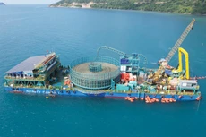 Thi công kéo rải cáp ngầm cấp điện từ điện lưới quốc gia ra Côn đảo 