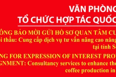 THÔNG BÁO MỜI GỬI HỒ SƠ QUAN TÂM - GÓI THẦU CẠNH TRANH MỞ TRONG NƯỚC