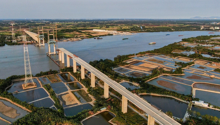 Thực trạng cô lập địa lý ở Cần Giờ đang dần thay đổi khi nhiều dự án hạ tầng trọng điểm đang được triển khai và quy hoạch. Ảnh: Internet