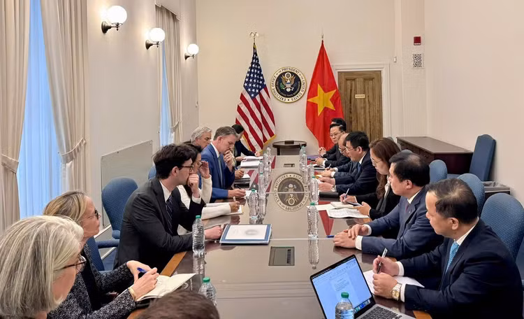 Vòng đàm phán lần thứ 2 Hiệp định song phương về thương mại đối ứng giữa Việt Nam và Hoa Kỳ được tổ chức từ ngày 19 - 22/5/2025 tại Washington D.C, Hoa Kỳ (ảnh: BCT)