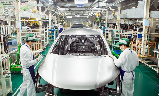 Sản xuất xe có động cơ tăng 27,1% trong tháng 5 và 34,3% trong 5 tháng đầu năm 2025 (ảnh: Internet)