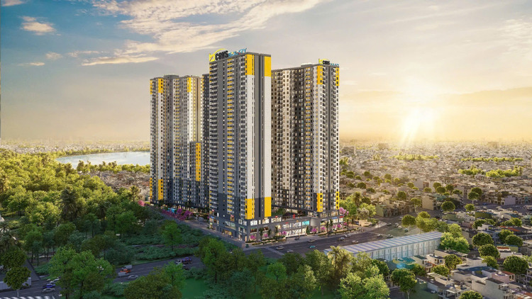 Khu căn hộ Bcons Solary tọa lạc ngay cổng Khu công nghiệp Tân Đông Hiệp B