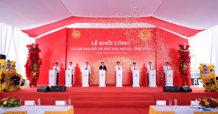 Dự án Khu đô thị mới Hậu Nghĩa - Đức Hòa (Vinhomes Green City) tại Hậu Nghĩa, Đức Hòa, Long An chính thức khởi công sáng ngày 26/3/2025