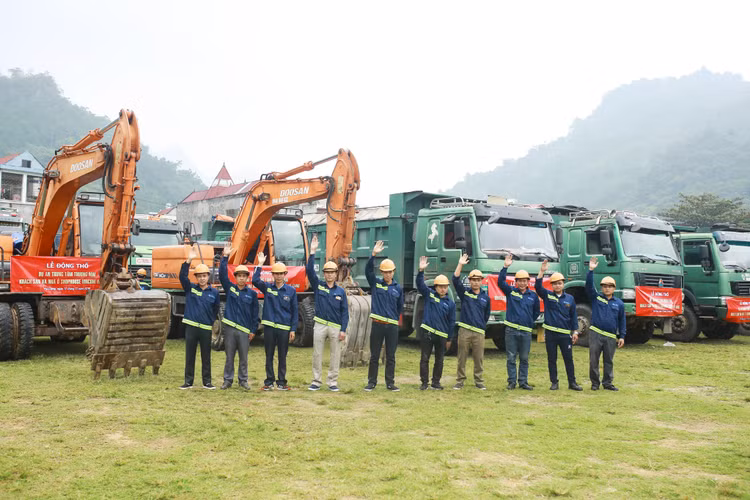 Đây là dự án đầu tiên Hòa Bình thi công tại Hà Giang
