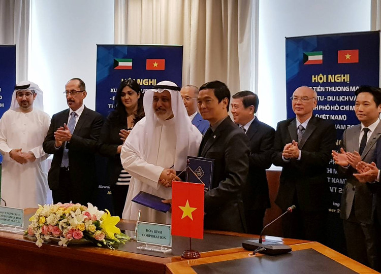 Hòa Bình ký kết liên doanh làm tổng thầu các dự án của Chính phủ Kuwait 