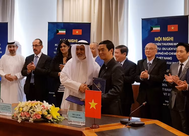 Hòa Bình ký kết liên doanh làm tổng thầu các dự án của Chính phủ Kuwait 