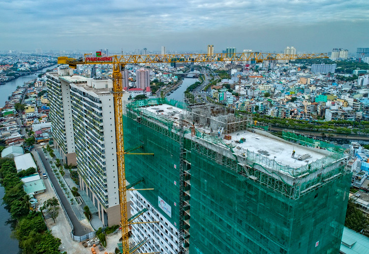 Block C đã được cất nóc