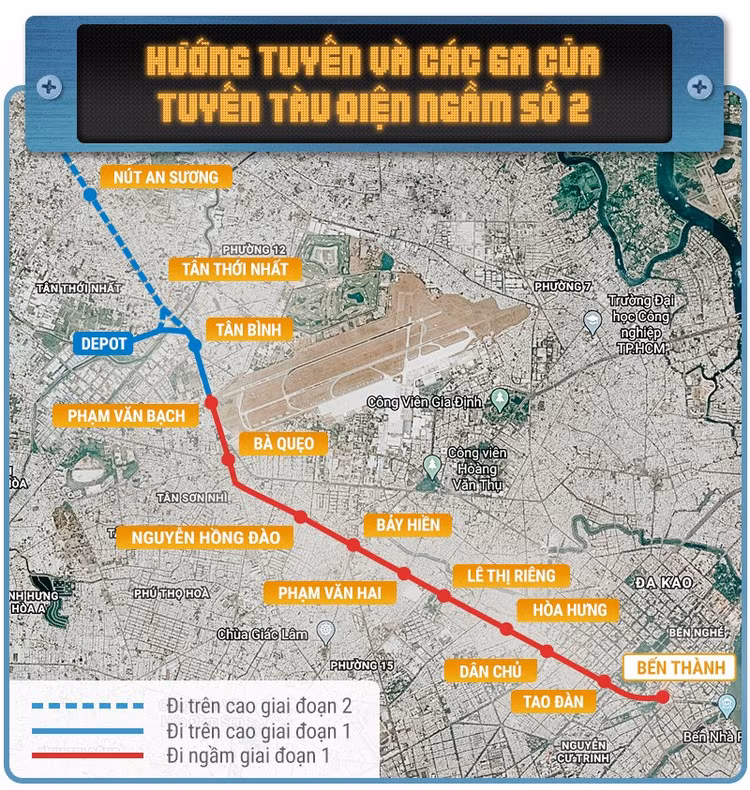 Liên danh 4 nhà thầu trúng gói thầu tư vấn 175 tỷ đồng cho tuyến tàu điện ngầm số 2 TP.HCM 
