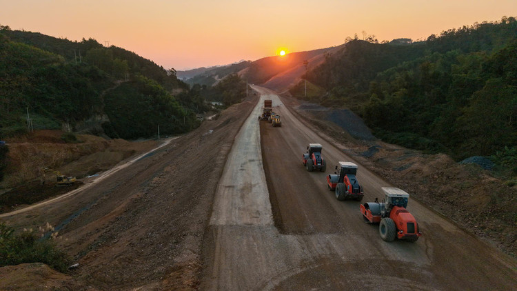 Một đoạn tuyến trên dự án cao tốc cửa khẩu Hữu Nghị - Chi Lăng