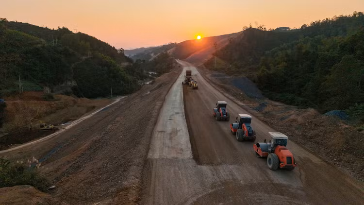 Một đoạn tuyến trên dự án cao tốc cửa khẩu Hữu Nghị - Chi Lăng