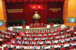 Hội nghị lần thứ nhất Ban Chấp hành Trung ương Đảng khóa XIV đã quyết định những vấn đề đặc biệt quan trọng, đánh dấu khởi đầu của nhiệm kỳ mới, khơi dậy và phát huy sức mạnh toàn dân tộc cho Việt Nam bứt phá vươn tầm. Ảnh: Quý Bắc