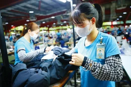 Nửa đầu tháng 1/2026, kim ngạch xuất khẩu hàng hóa của Việt Nam đạt 18,05 tỷ USD, tăng 9,6% so với cùng kỳ năm 2025. Ảnh: Lê Tiên