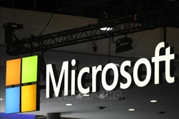 Biểu tượng Microsoft. Ảnh tư liệu: AFP/TTXVN