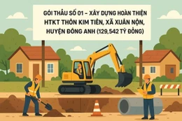 Hà Nội: Gói thầu trăm tỷ tại thôn Kim Tiên (Đông Anh) điều chỉnh tăng dự toán, trao thầu ở lần đấu thứ 3